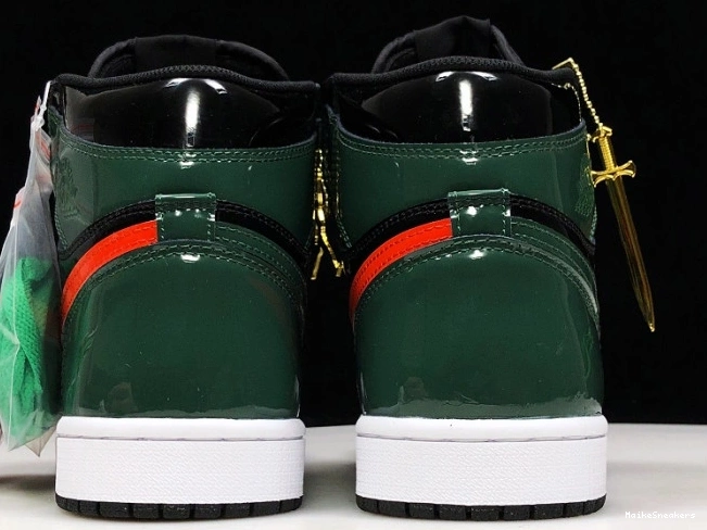 MaikeSneakers SoleFly Team x Air Jordan OG 1 High Retro Black Orange-Fir AV3905-038 0708